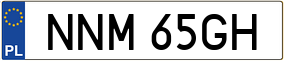 Trailer License Plate